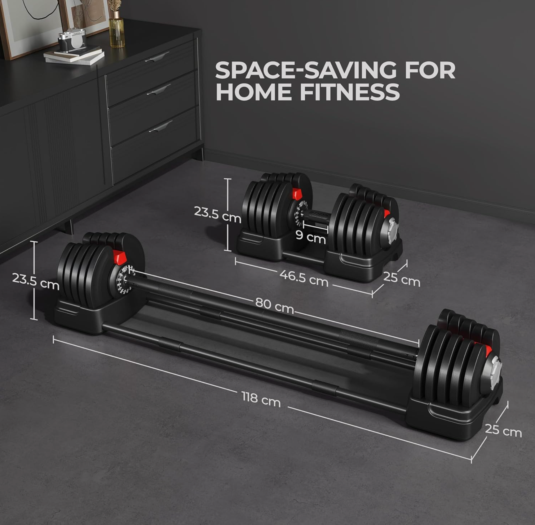 Dumbbell and barbell set 40kg hotsell