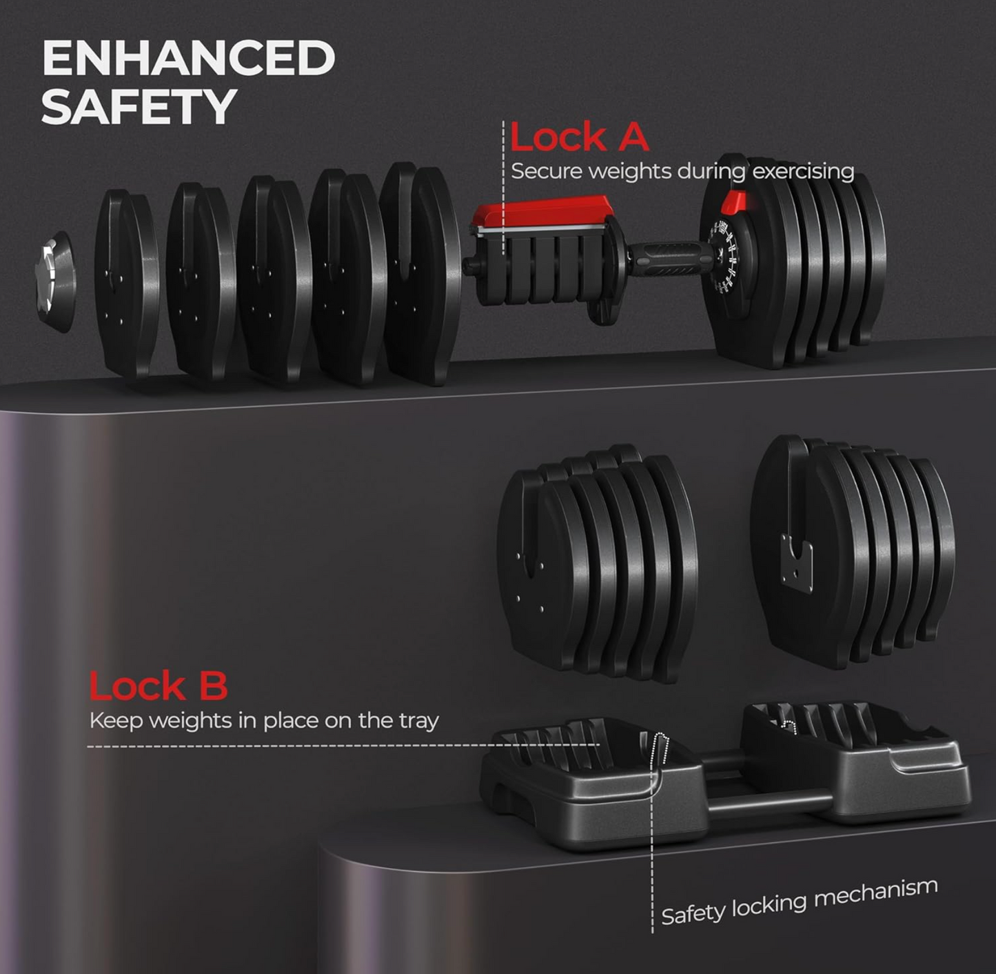 40KG Adjustable Dumbbell & Barbell. 2-in-1