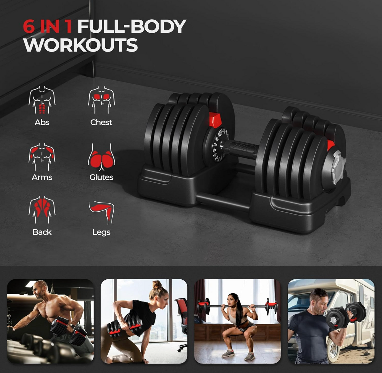 40KG Adjustable Dumbbell & Barbell. 2-in-1